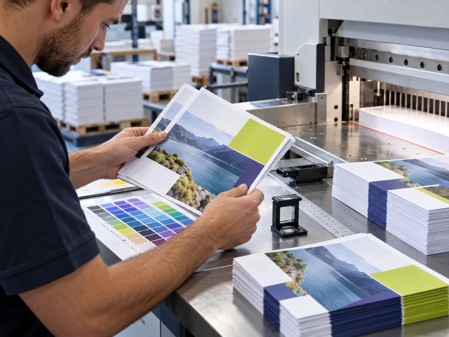 Controllo qualità su materiali stampati e rifiniti